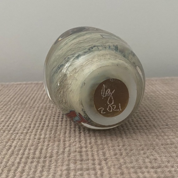 Handblown Glass Paperweight - Picture 3 of 3